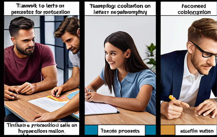 Here are three image prompts based on the provided text, focusing on different aspects of teamwork and collaboration: